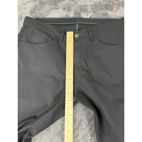 Blue Delta Custom Black Jeans USA Men's 35X28 Stretch Straight PF10 *Read - Picture 7 of 12